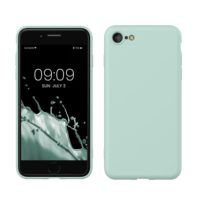 kwmobile Handyhülle für iPhone SE 2022 Hülle / iPhone SE 2020 / iPhone 8 / iPhone 7, für iPhone SE Hülle - Schutzhülle für kabelloses Laden - Case