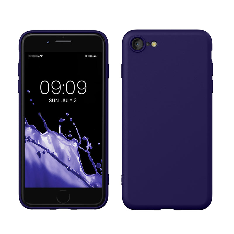 kwmobile Handyhülle für iPhone SE 2022 Hülle / iPhone SE 2020 / iPhone 8 / iPhone 7, für iPhone SE Hülle - Schutzhülle für kabelloses Laden - Case