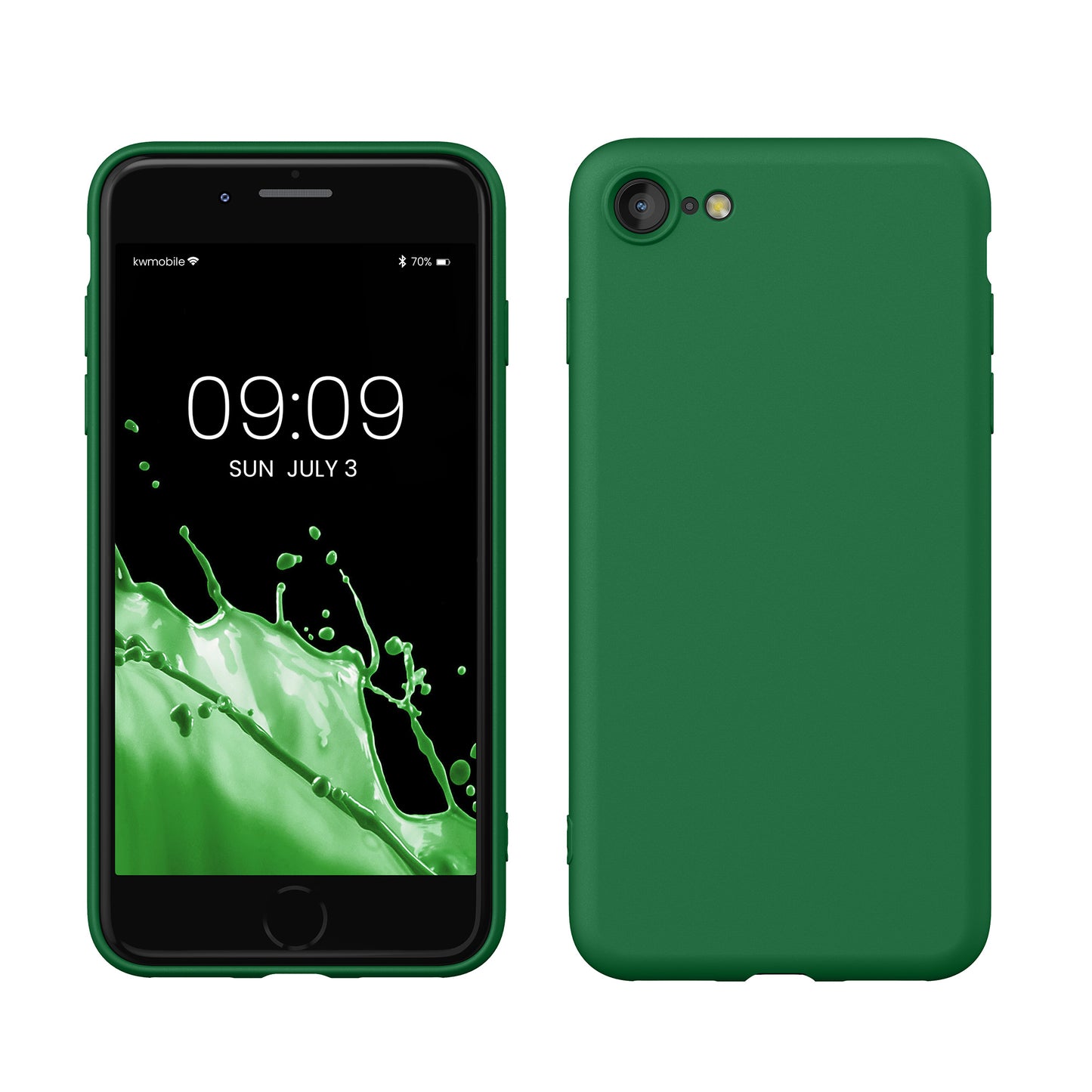 kwmobile Handyhülle für iPhone SE 2022 Hülle / iPhone SE 2020 / iPhone 8 / iPhone 7, für iPhone SE Hülle - Schutzhülle für kabelloses Laden - Case
