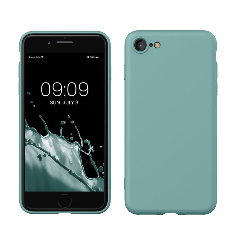 kwmobile Handyhülle für iPhone SE 2022 Hülle / iPhone SE 2020 / iPhone 8 / iPhone 7, für iPhone SE Hülle - Schutzhülle für kabelloses Laden - Case