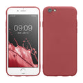 kwmobile Hülle kompatibel mit Apple iPhone 6 / 6S - gummierte Silikon Handyhülle - Schutzhülle für kabelloses Laden - Case