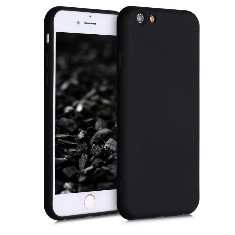 kwmobile Hülle kompatibel mit Apple iPhone 6 / 6S - gummierte Silikon Handyhülle - Schutzhülle für kabelloses Laden - Case