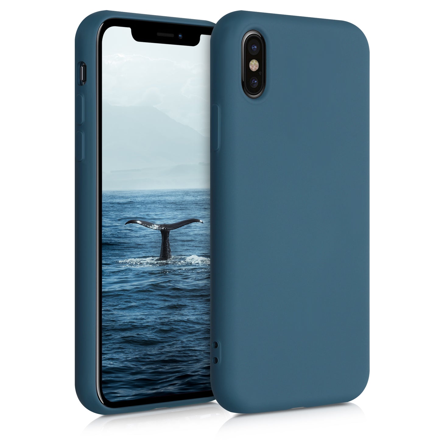 kwmobile Hülle kompatibel mit Apple iPhone X Hülle Schutzhülle für kabelloses Laden Case