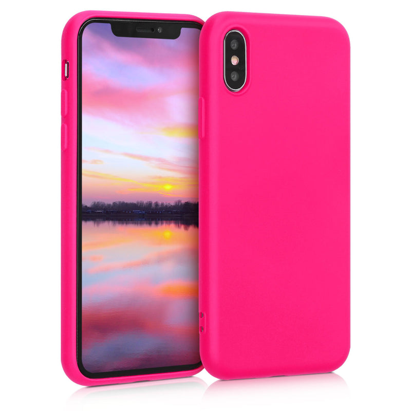 kwmobile Hülle kompatibel mit Apple iPhone X Hülle Schutzhülle für kabelloses Laden Case