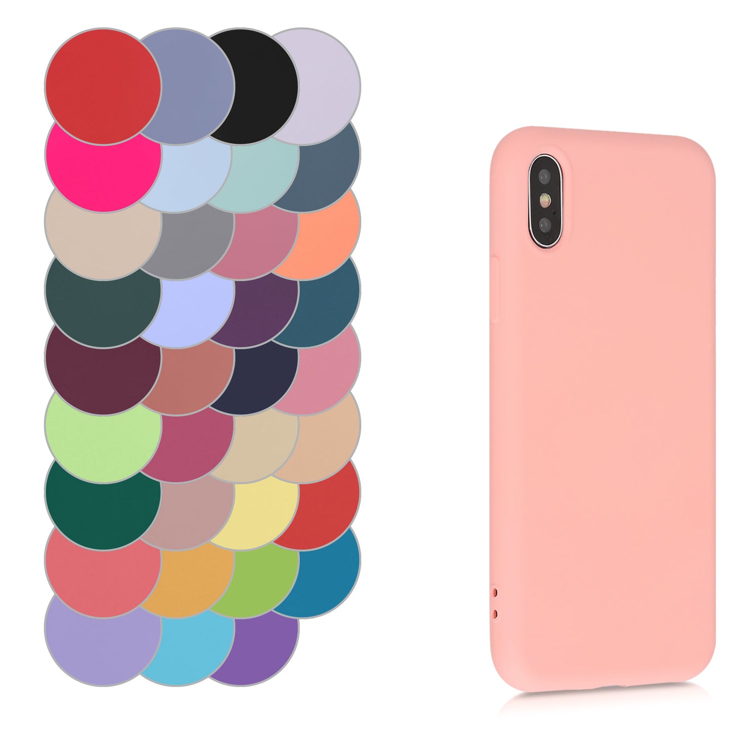 kwmobile Hülle kompatibel mit Apple iPhone X Hülle Schutzhülle für kabelloses Laden Case