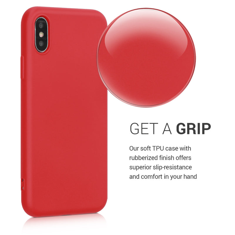 kwmobile Hülle kompatibel mit Apple iPhone X Hülle Schutzhülle für kabelloses Laden Case