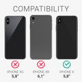 kwmobile Hülle kompatibel mit Apple iPhone X Hülle Schutzhülle für kabelloses Laden Case