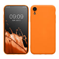 kwmobile Hülle kompatibel mit Apple iPhone XR Hülle - gummierte Silikon Handyhülle - Schutzhülle für kabelloses Laden - Case
