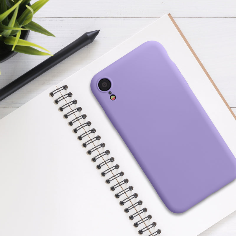 kwmobile Hülle kompatibel mit Apple iPhone XR Hülle - gummierte Silikon Handyhülle - Schutzhülle für kabelloses Laden - Case