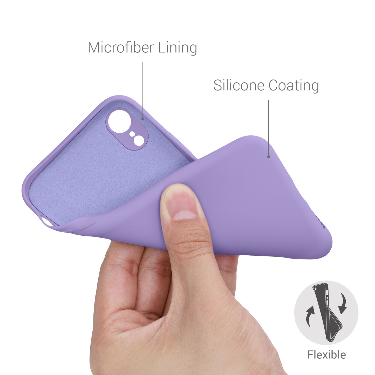 kwmobile Hülle kompatibel mit Apple iPhone XR Hülle - gummierte Silikon Handyhülle - Schutzhülle für kabelloses Laden - Case