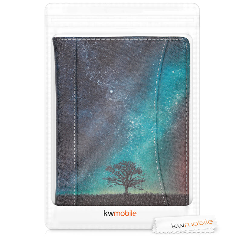 kwmobile Flip Hülle kompatibel mit Kobo Aura H2O Edition 2 - Vorderfach Handschlaufe