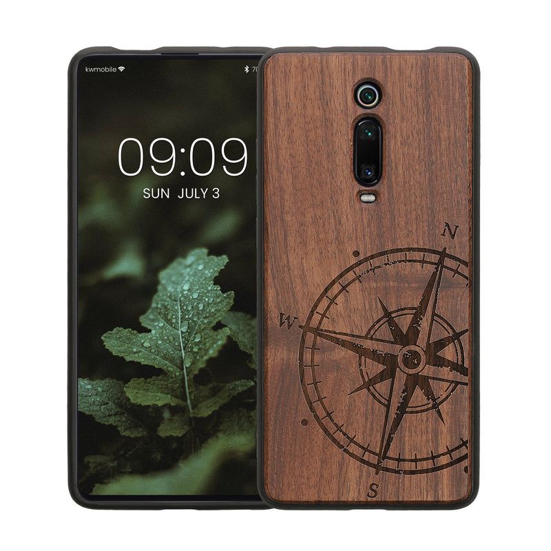 kwmobile Hülle kompatibel mit Xiaomi Mi 9T (Pro) / Redmi K20 (Pro) Hülle Handy Cover TPU Handyhülle Kompass Vintage