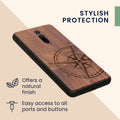 kwmobile Hülle kompatibel mit Xiaomi Mi 9T (Pro) / Redmi K20 (Pro) Hülle Handy Cover TPU Handyhülle Kompass Vintage