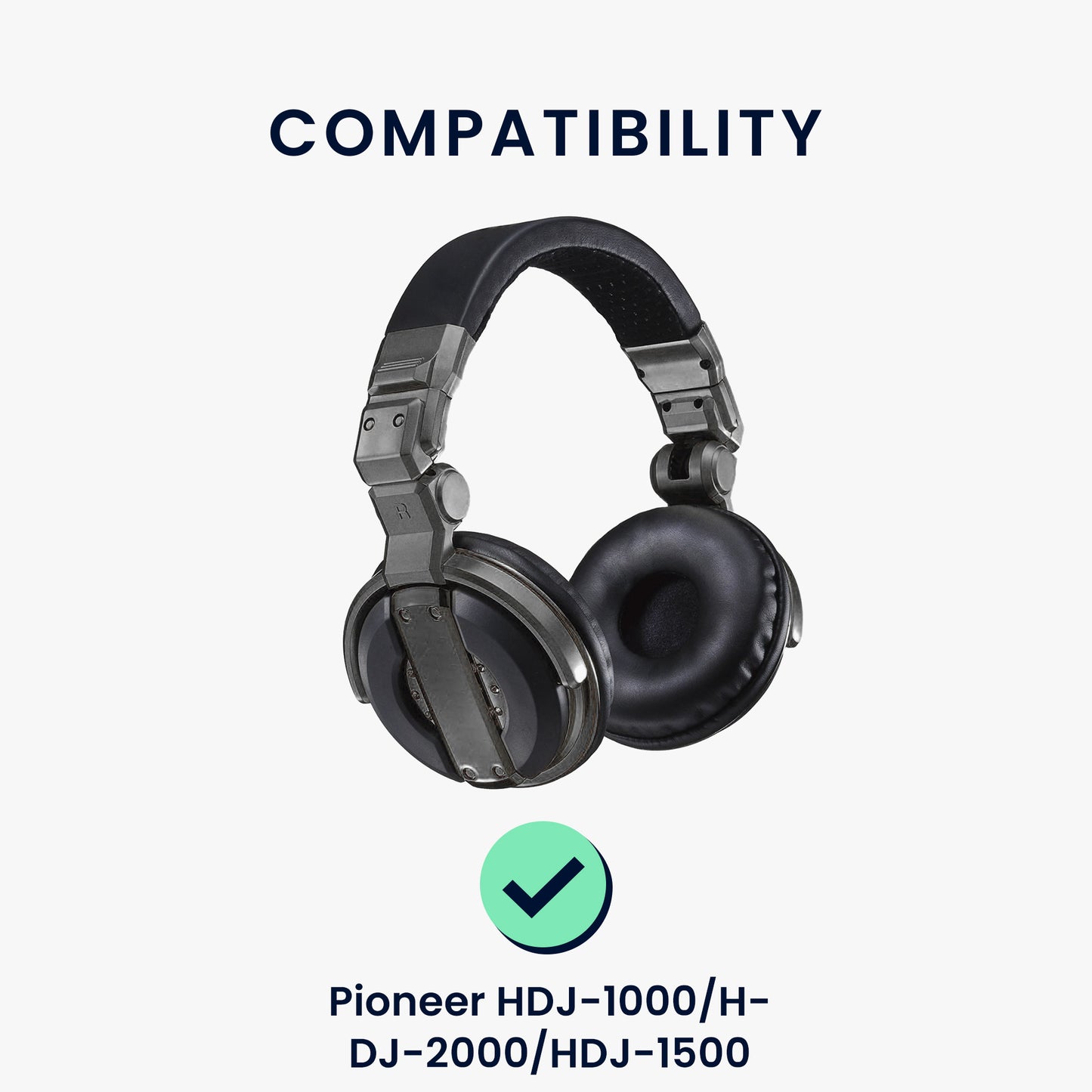 kwmobile Ohr Polster für Pioneer HDJ-1000/HDJ-2000/HDJ-1500 Ohrpolster Ersatz Kopfhörer Ersatzteile Kopfhörer Ersatzpolster Over Ear Headphones