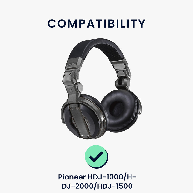 kwmobile Ohr Polster für Pioneer HDJ-1000/HDJ-2000/HDJ-1500 Ohrpolster Ersatz Kopfhörer Ersatzteile Kopfhörer Ersatzpolster Over Ear Headphones