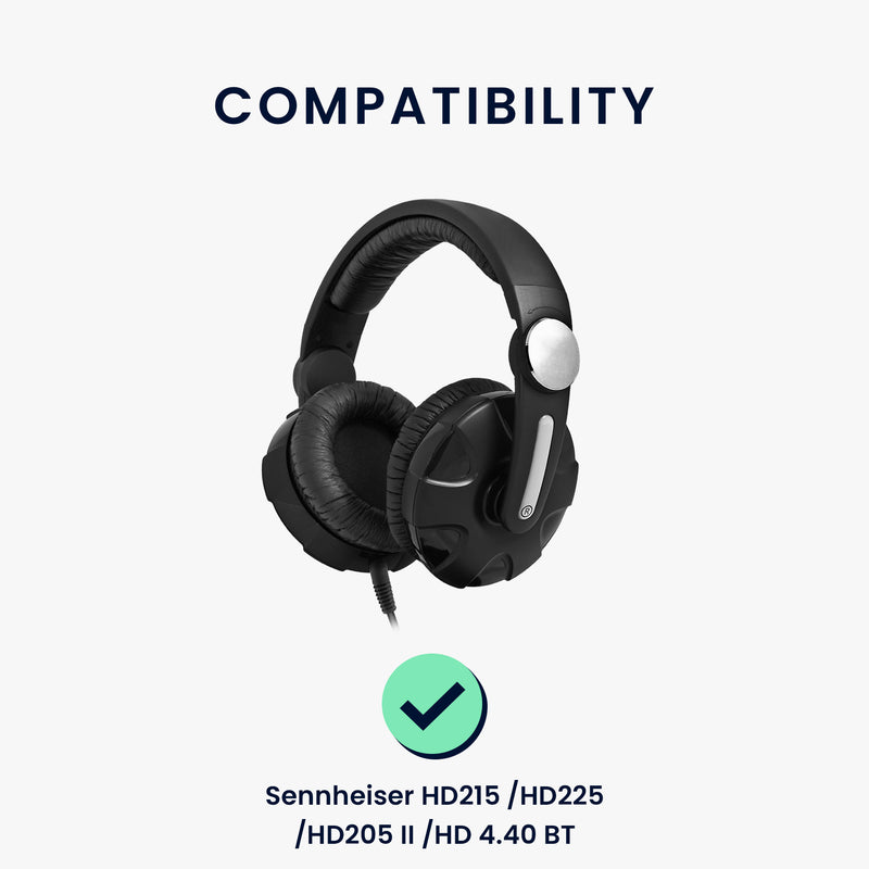kwmobile Ohr Polster für Sennheiser HD215 /HD225 /HD205 II /HD 4.40 BT Ohrpolster Ersatz Ohrpolster Kopfhörer Ersatzteile Kopfhörer Ersatzpolster Over Ear Headphones