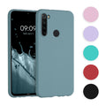 kwmobile Hülle kompatibel mit Xiaomi Redmi Note 8 (2019 / 2021) Hülle - weiches TPU Silikon Case - Cover geeignet für kabelloses Laden - Schwarz matt Schwarz matt  