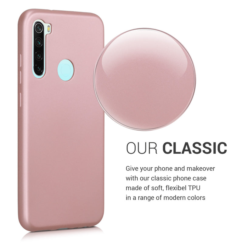 kwmobile Handyhülle für Xiaomi Redmi Note 8 (2019 / 2021) Hülle - Silikon Case - Schutzhülle Cover