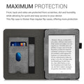 kwmobile Hülle kompatibel mit Tolino Shine 3 Flip Case mit Handschlaufe Cover