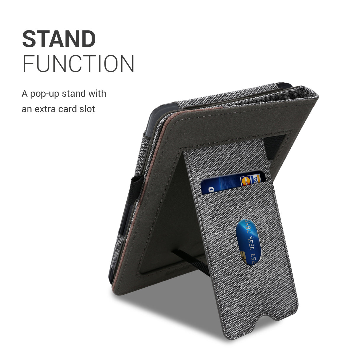 kwmobile Hülle kompatibel mit Tolino Shine 3 Flip Case mit Handschlaufe Cover