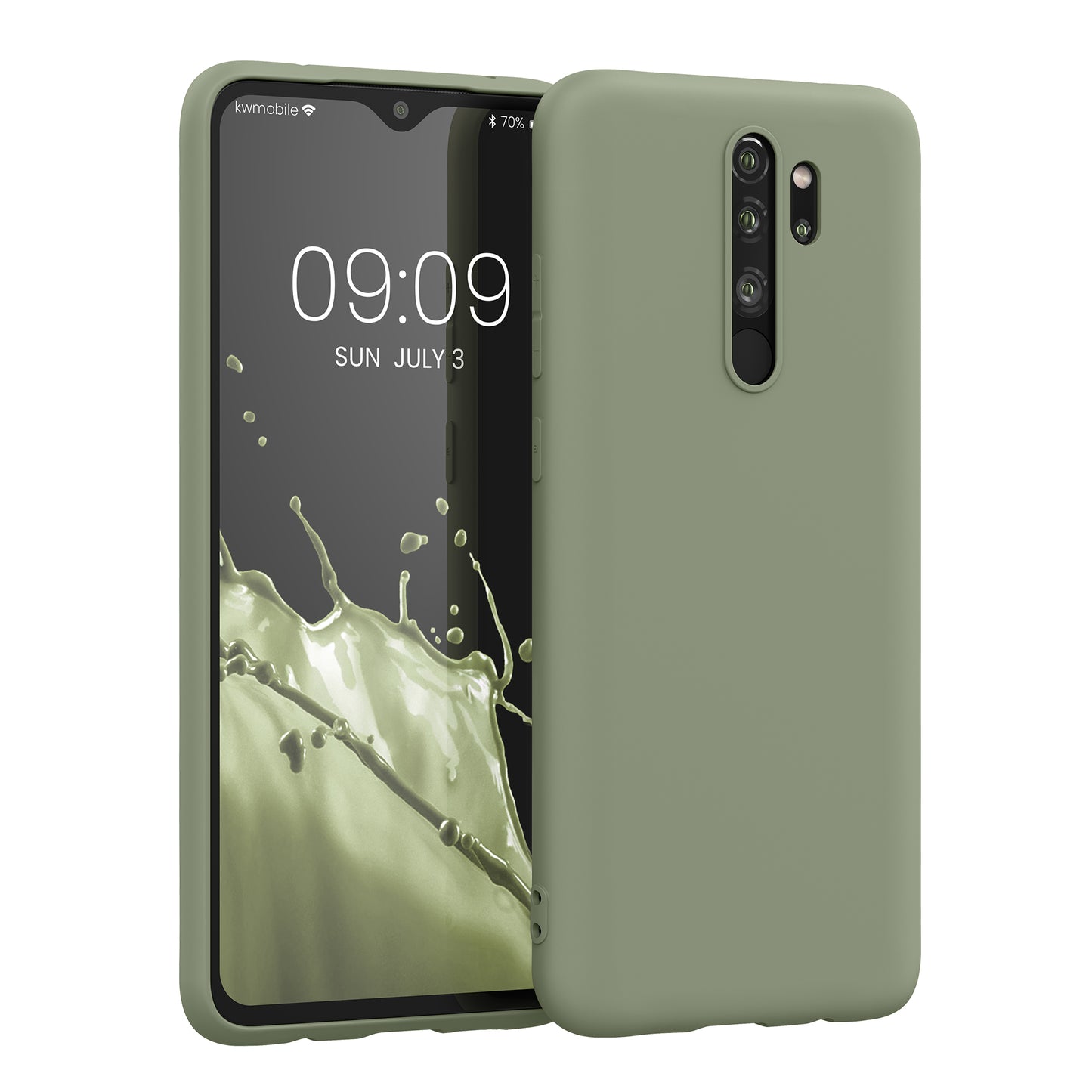 kwmobile Handyhülle für Xiaomi Redmi Note 8 Pro - Kabelloses Laden - Schutzhülle Cover