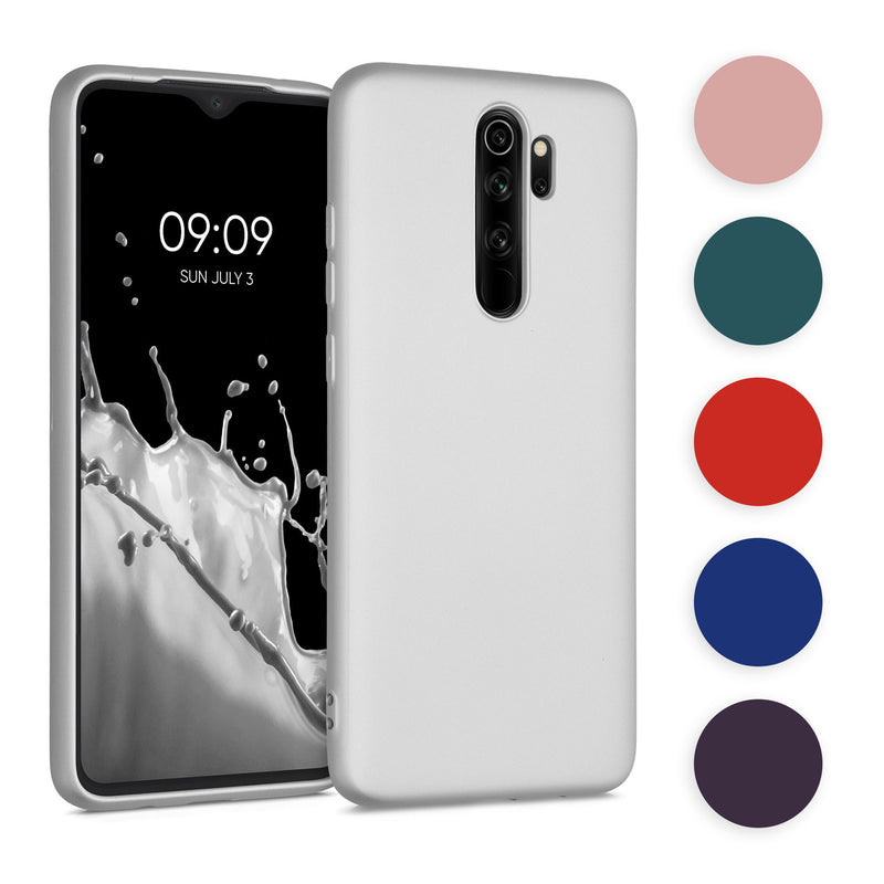 kwmobile Case kompatibel mit Xiaomi Redmi Note 8 Pro Hülle - Schutzhülle aus Silikon metallisch schimmernd - Handyhülle Metallic Mintgrün Metallic Mintgrün  