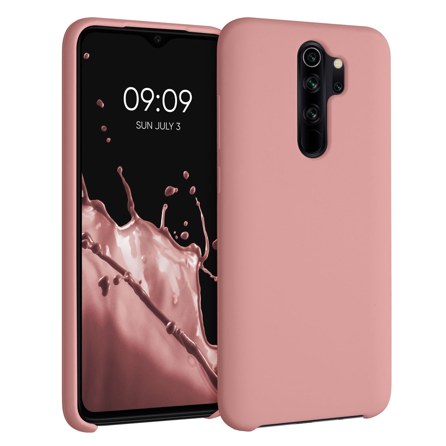 kwmobile Handyhülle für Xiaomi Redmi Note 8 Pro Hülle - Case Silikon - Kabelloses Laden - Schutzhülle Cover