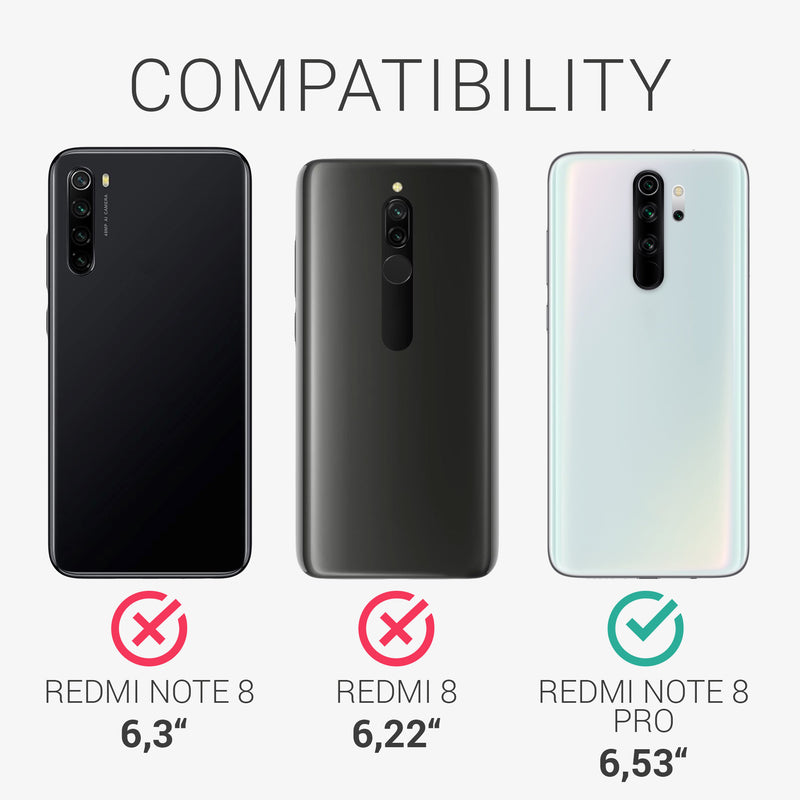 kwmobile Hülle kompatibel mit Xiaomi Redmi Note 8 Pro - Handyhülle Silikon Case