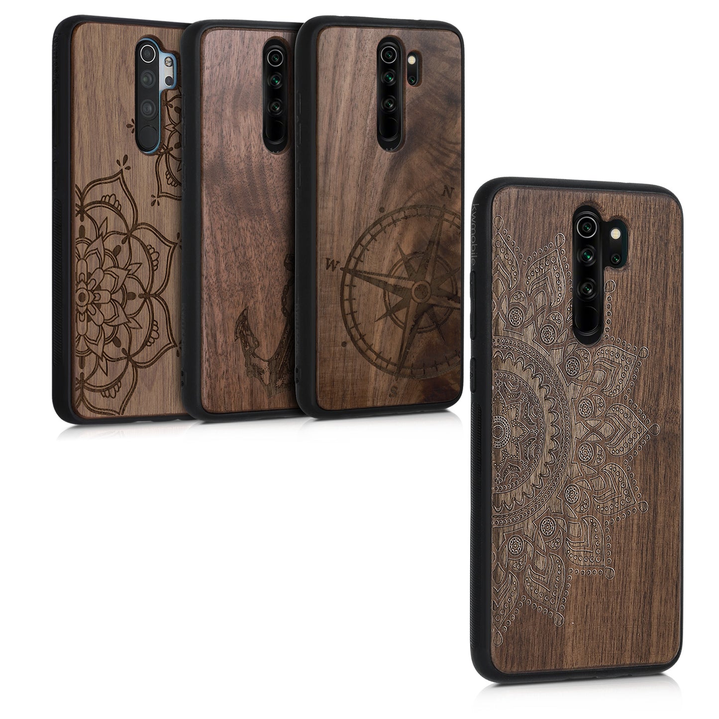 kwmobile Hülle kompatibel mit Xiaomi Redmi Note 8 Pro Handy Cover TPU Handyhülle Kompass Vintage