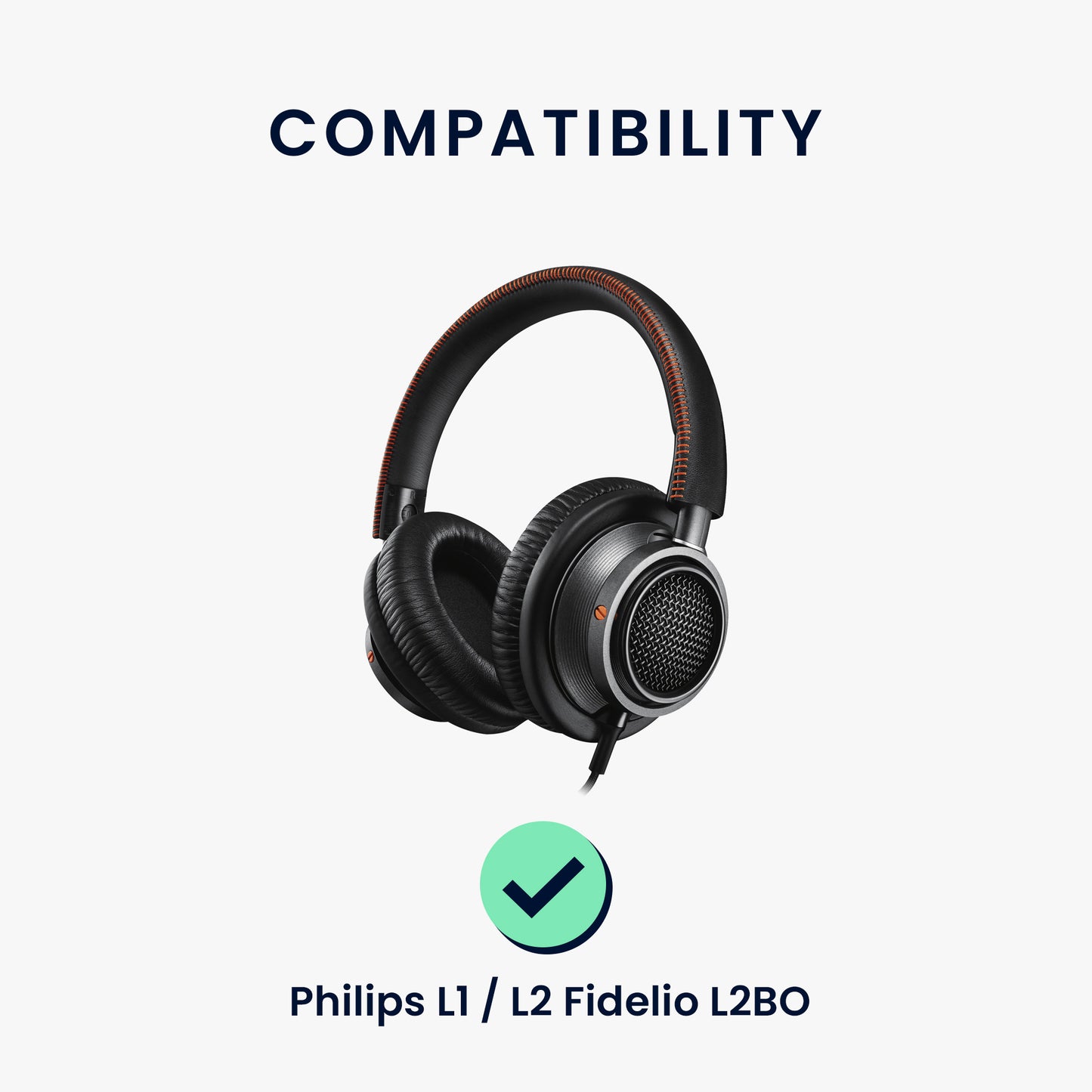 kwmobile Ohr Polster für Philips Fidelio Ohrpolster Ersatz Kopfhörer Ersatzteile Kopfhörer Ersatzpolster Over Ear Headphones