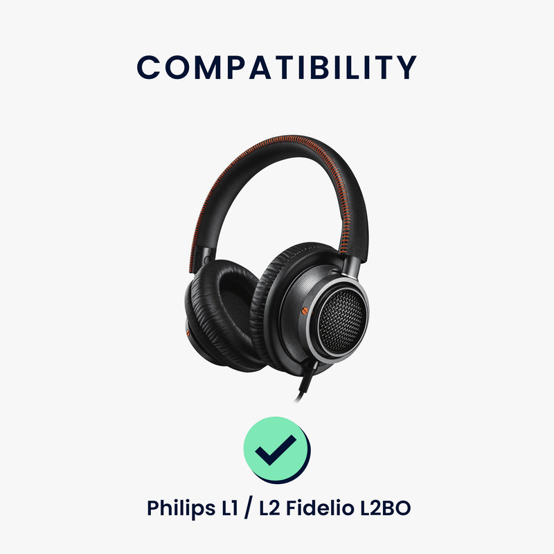 kwmobile Ohr Polster für Philips Fidelio Ohrpolster Ersatz Kopfhörer Ersatzteile Kopfhörer Ersatzpolster Over Ear Headphones