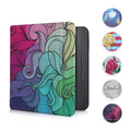 kwmobile Klapphülle kompatibel mit Kobo Libra H2O Hülle - eReader Case - Travel Schriftzug Schwarz Mehrfarbig Schwarz  [dsg05]