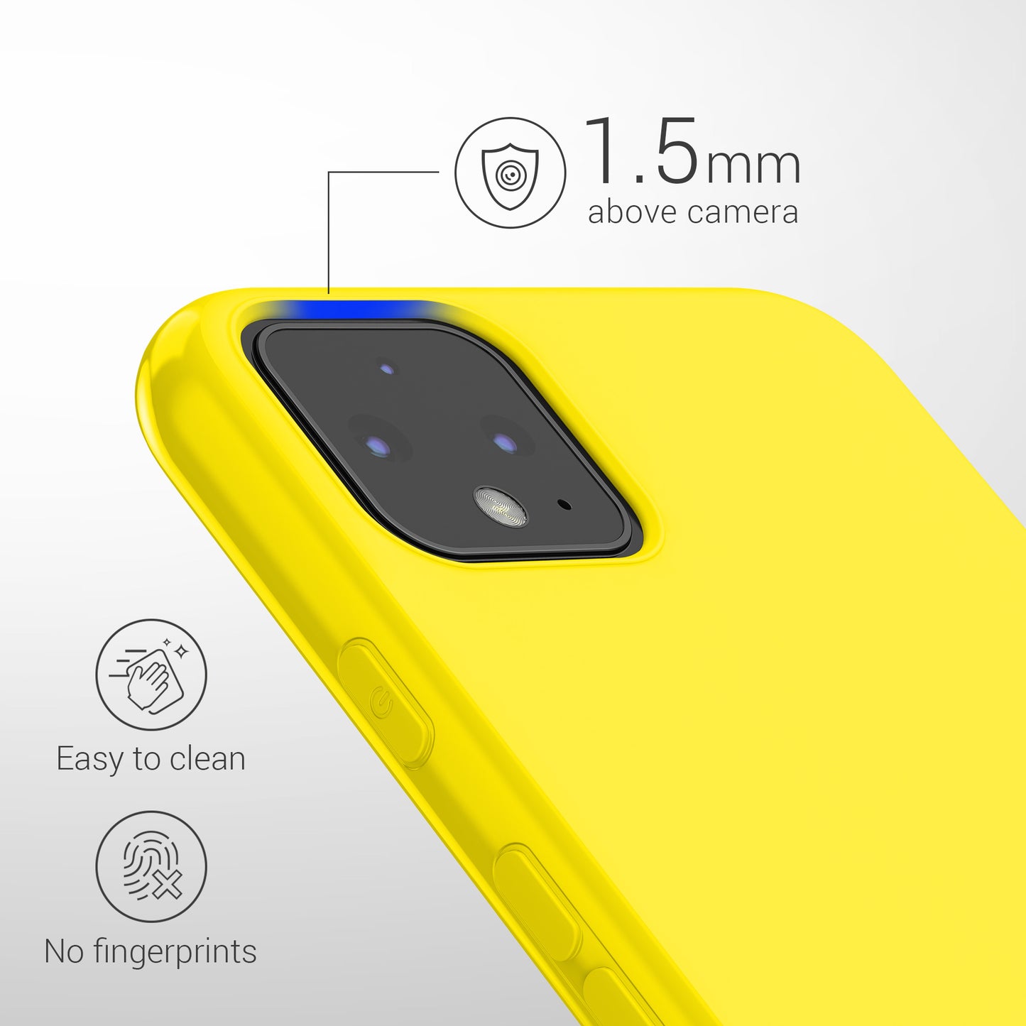 kwmobile Handyhülle für Google Pixel 4 - Kabelloses Laden - Schutzhülle Cover