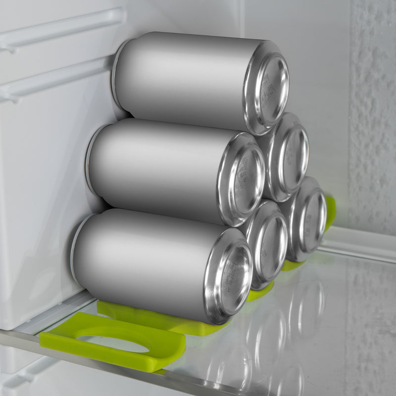 kwmobile Faltbarer Flaschenhalter Kühlschrank Schrank - 31 x 9,5 x 1,0cm - Flaschenablage Stapelhilfe