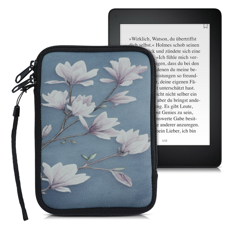 kwmobile Tasche für eReader Schutzhülle Galaxie Baum Wiese 17 x 12 x 2 cm Innenmaße