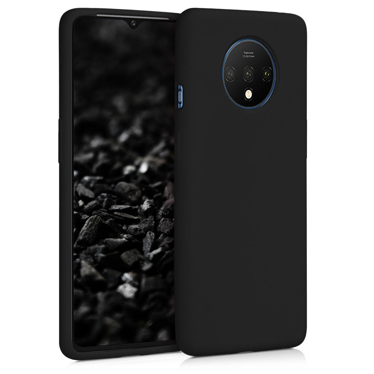 kwmobile Handyhülle für OnePlus 7T Hülle - Case Silikon - Kabelloses Laden - Schutzhülle Cover