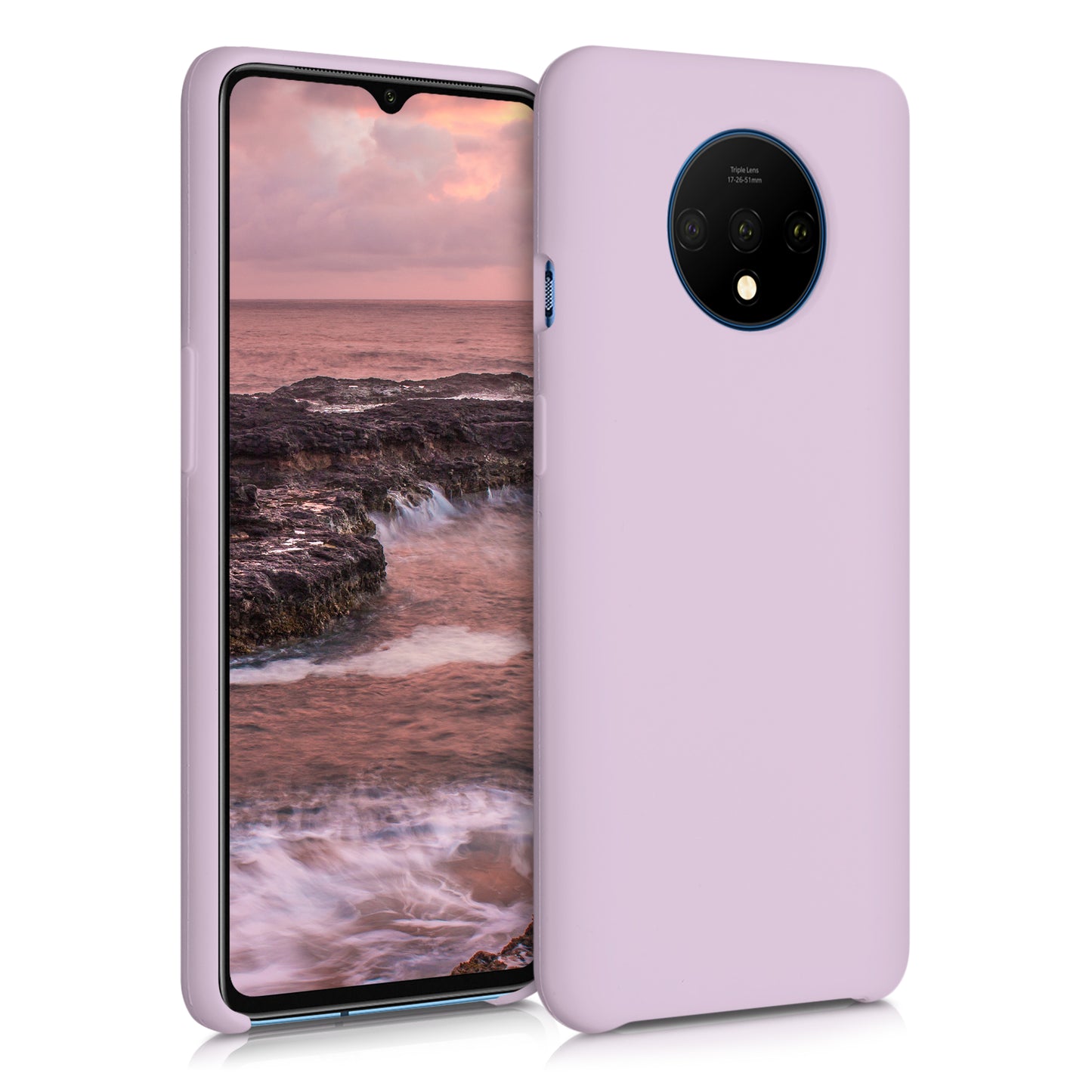 kwmobile Handyhülle für OnePlus 7T Hülle - Case Silikon - Kabelloses Laden - Schutzhülle Cover