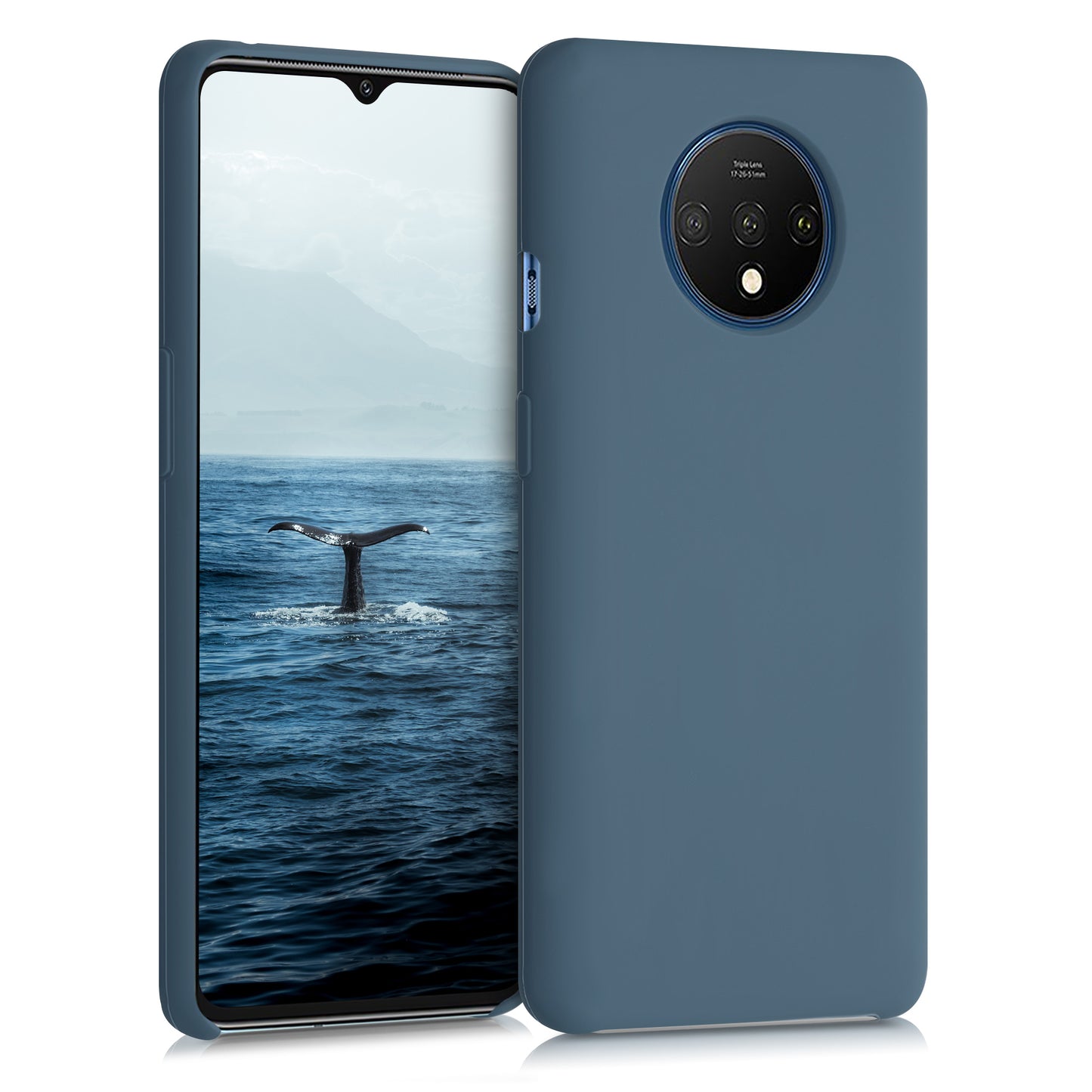 kwmobile Handyhülle für OnePlus 7T Hülle - Case Silikon - Kabelloses Laden - Schutzhülle Cover