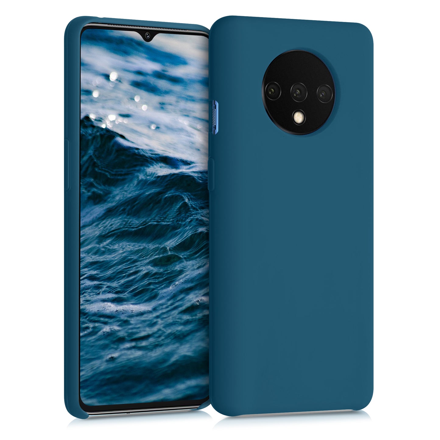 kwmobile Handyhülle für OnePlus 7T Hülle - Case Silikon - Kabelloses Laden - Schutzhülle Cover