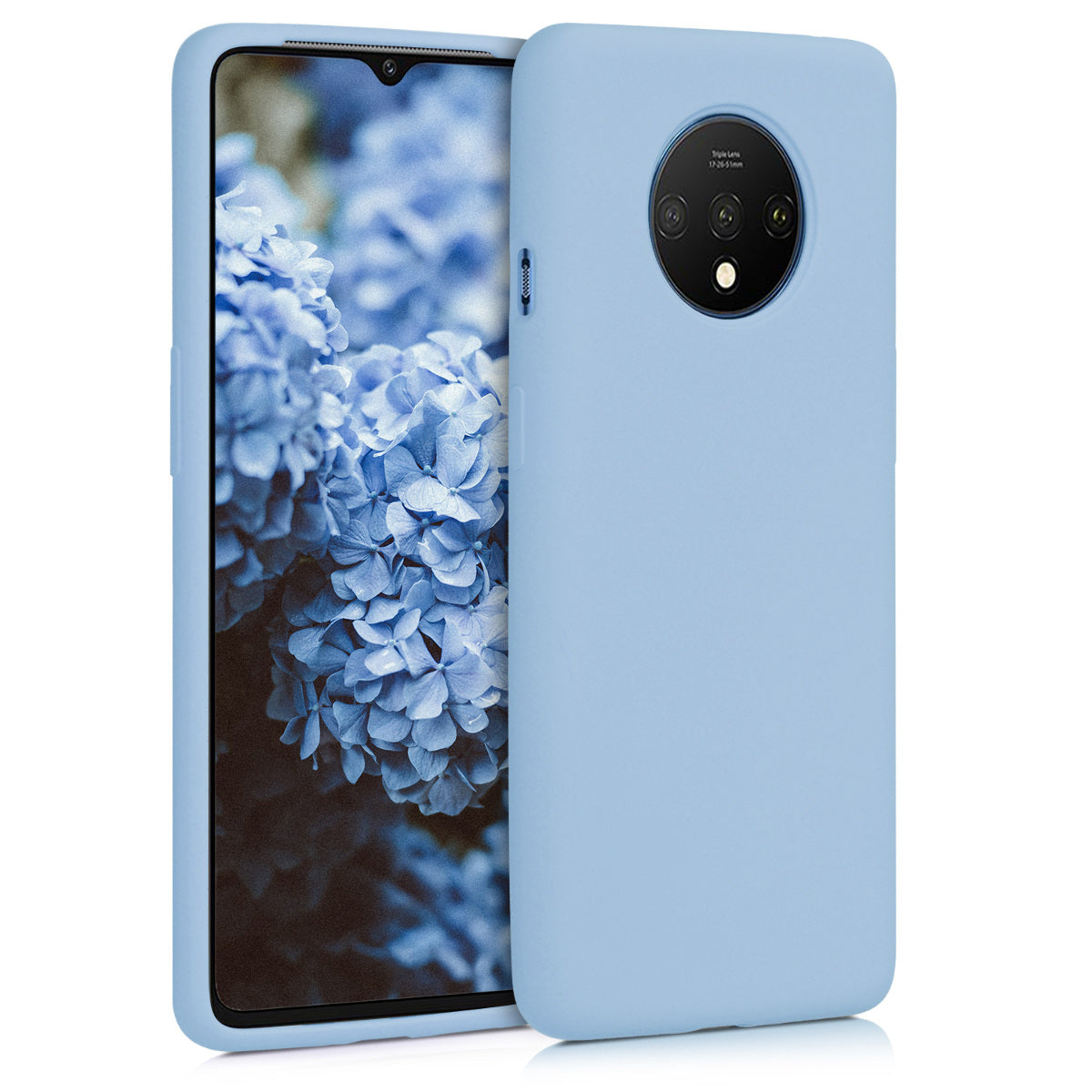 kwmobile Handyhülle für OnePlus 7T Hülle - Case Silikon - Kabelloses Laden - Schutzhülle Cover