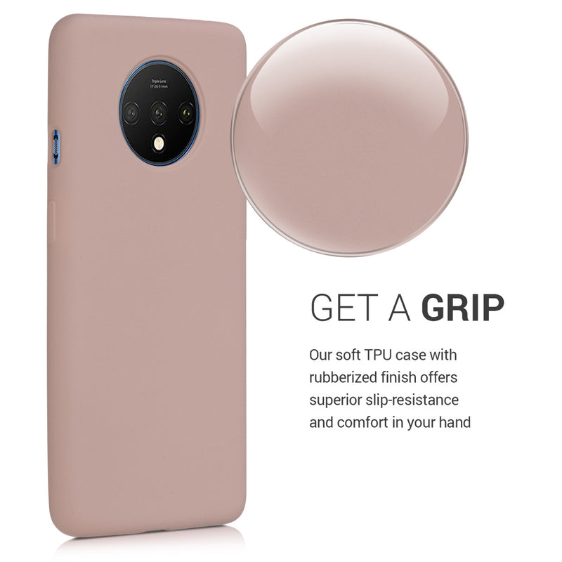 kwmobile Handyhülle für OnePlus 7T Hülle - Case Silikon - Kabelloses Laden - Schutzhülle Cover