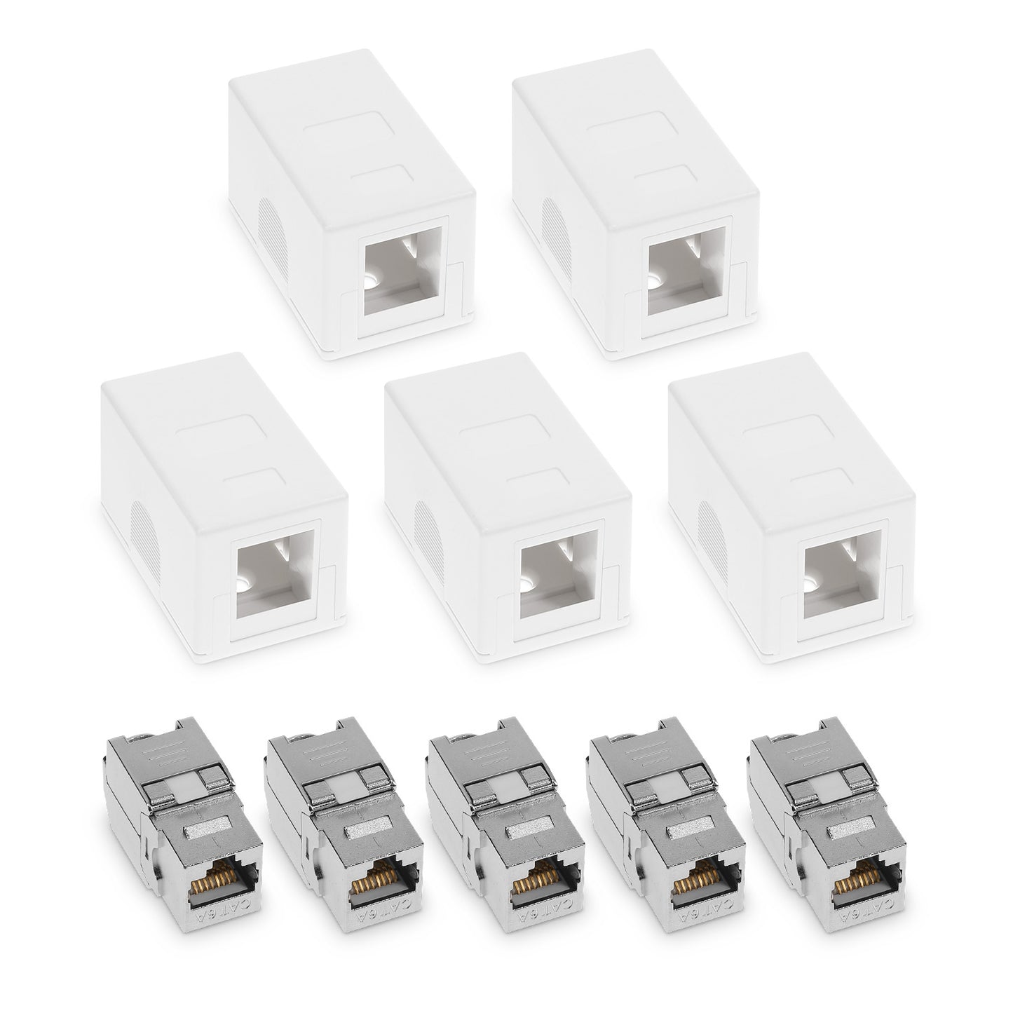 Aufputz Netzwerkdose mit Keystone Modul