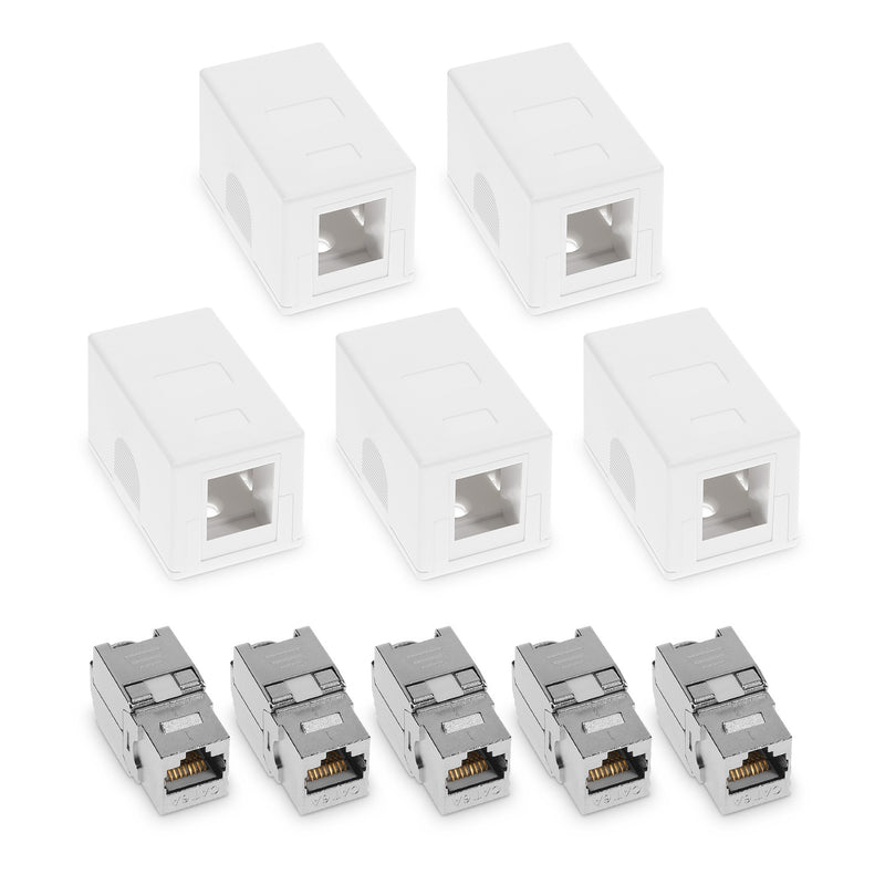 Aufputz Netzwerkdose mit Keystone Modul
