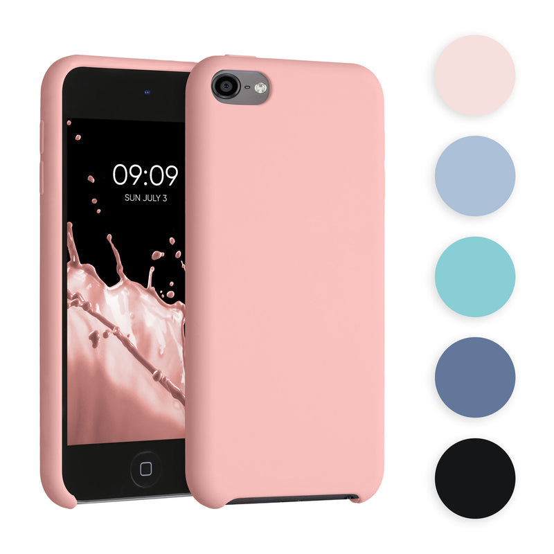 kwmobile Schutzhülle kompatibel mit Apple iPod Touch 6G / 7G (6. und 7.Generation) - Hülle Silikon gummiert - Cover Case in Mokka Mokka  