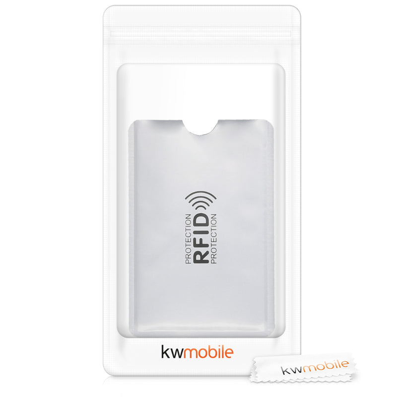 kwmobile Kreditkarten Karten Schutzhülle mit RFID Blocker - Hülle Kreditkarte EC-Karte Krankenkarte Kartenschutzhülle