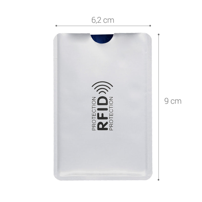 kwmobile Kreditkarten Karten Schutzhülle mit RFID Blocker - Hülle Kreditkarte EC-Karte Krankenkarte Kartenschutzhülle