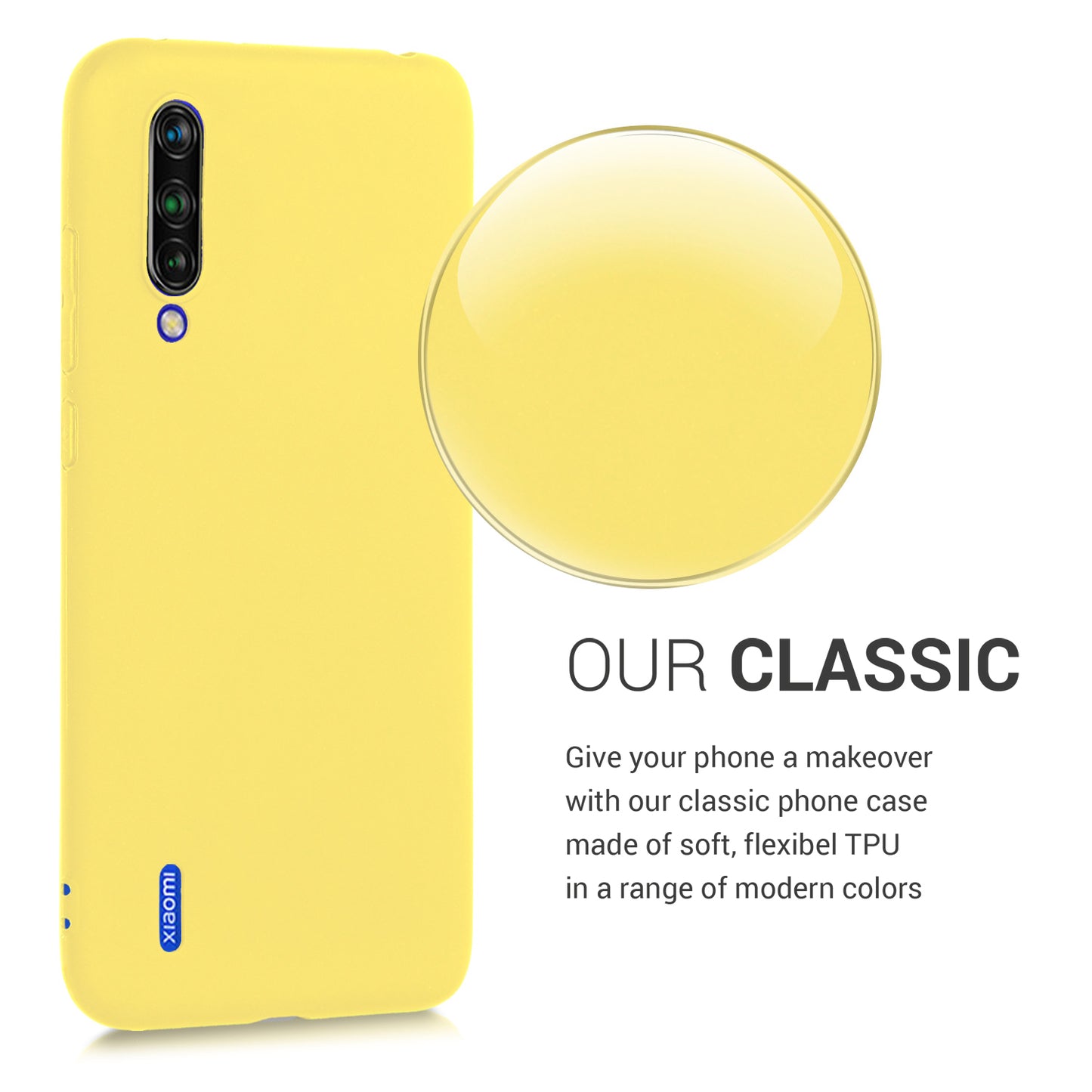 kwmobile Handyhülle für Xiaomi Mi 9 Lite - Kabelloses Laden - Schutzhülle Cover