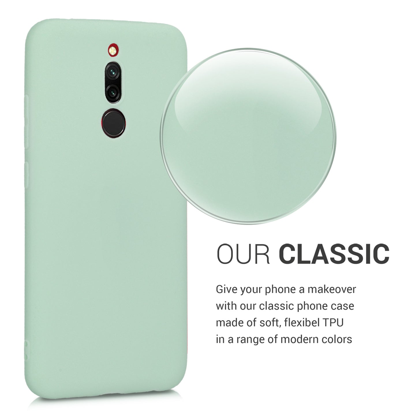 kwmobile Handyhülle für Xiaomi Redmi 8 Hülle - weiches Handy Silikon Case - Schutzhülle Cover