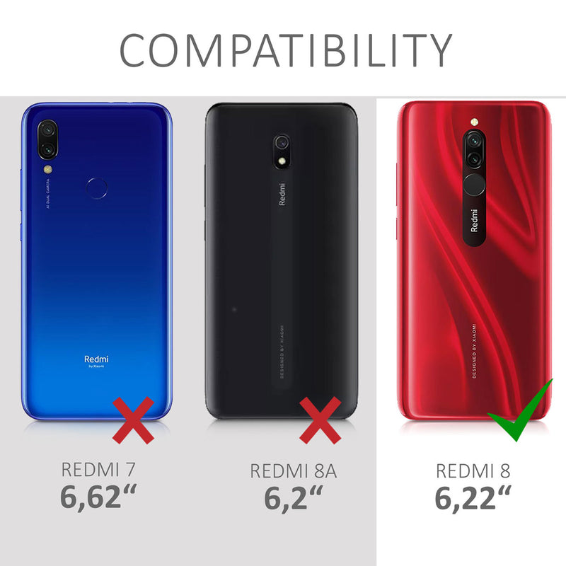 kwmobile Handyhülle für Xiaomi Redmi 8 Hülle - weiches Handy Silikon Case - Schutzhülle Cover