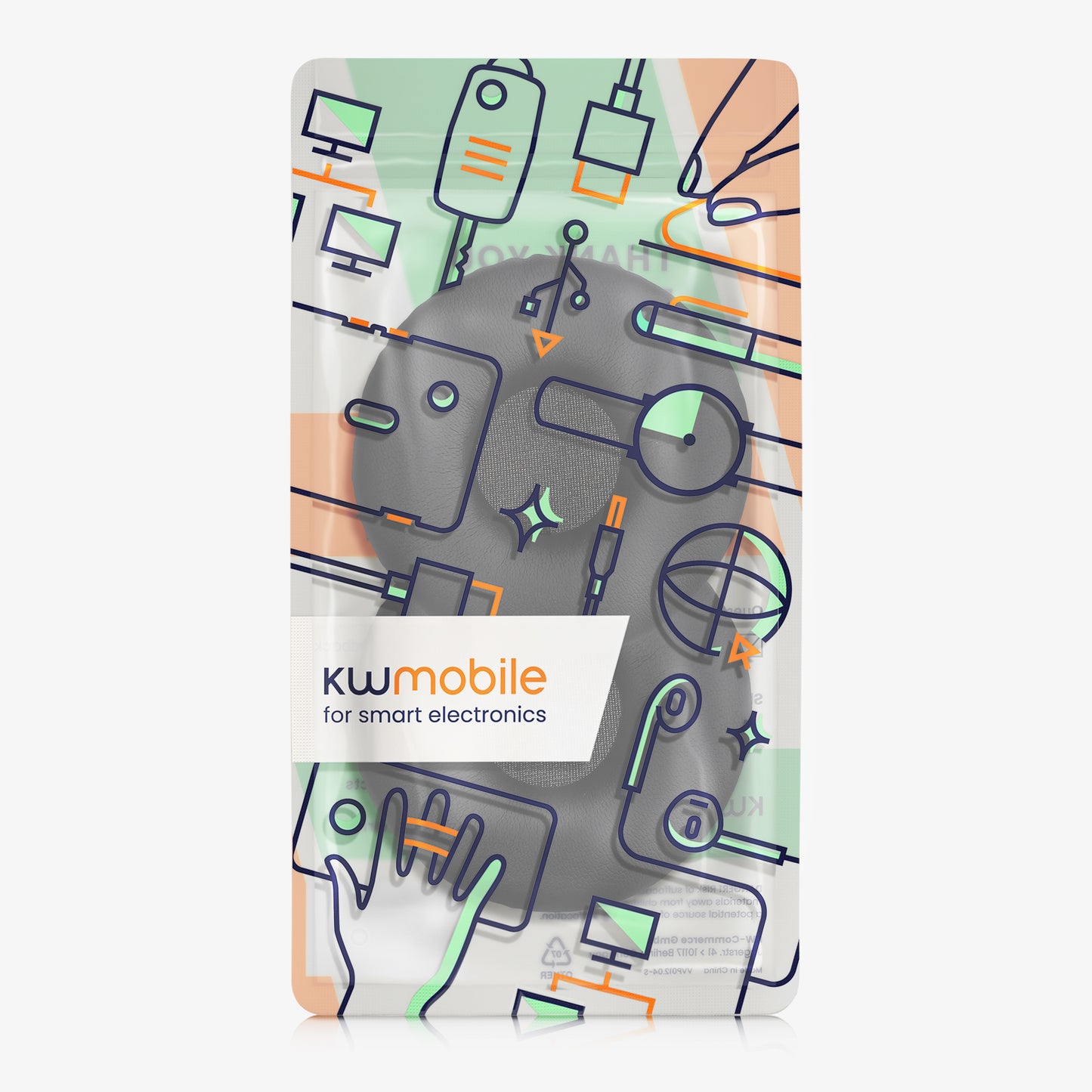 kwmobile Ohr Polster für Sony Kopfhörer Ersatzteile Over Ear Headphones